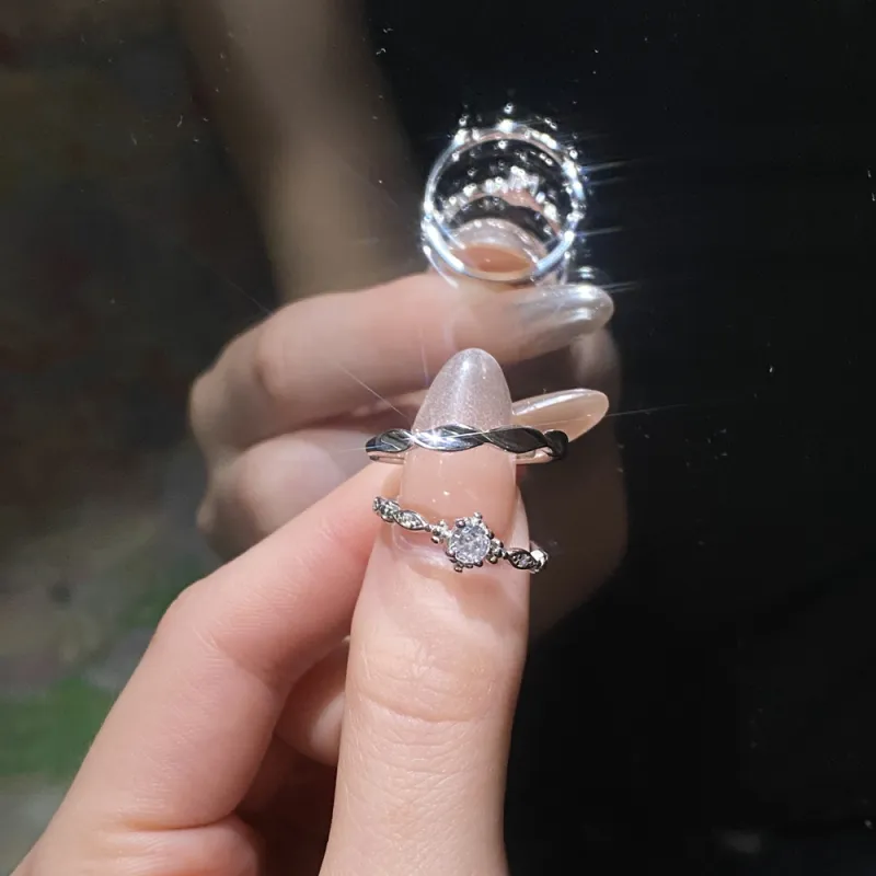 LUYUO 999 Fine Silver Rings Unisex-3