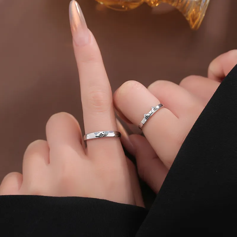 LUYUO 999 Fine Silver Rings Unisex-2