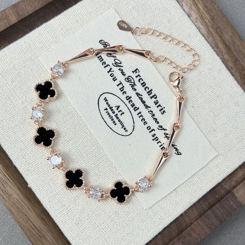 LUYUO Romantic Soft Ceremony, Roman Double Layer Layering, Classic Adjustable Bracelet, Gift Box Set Women's-8