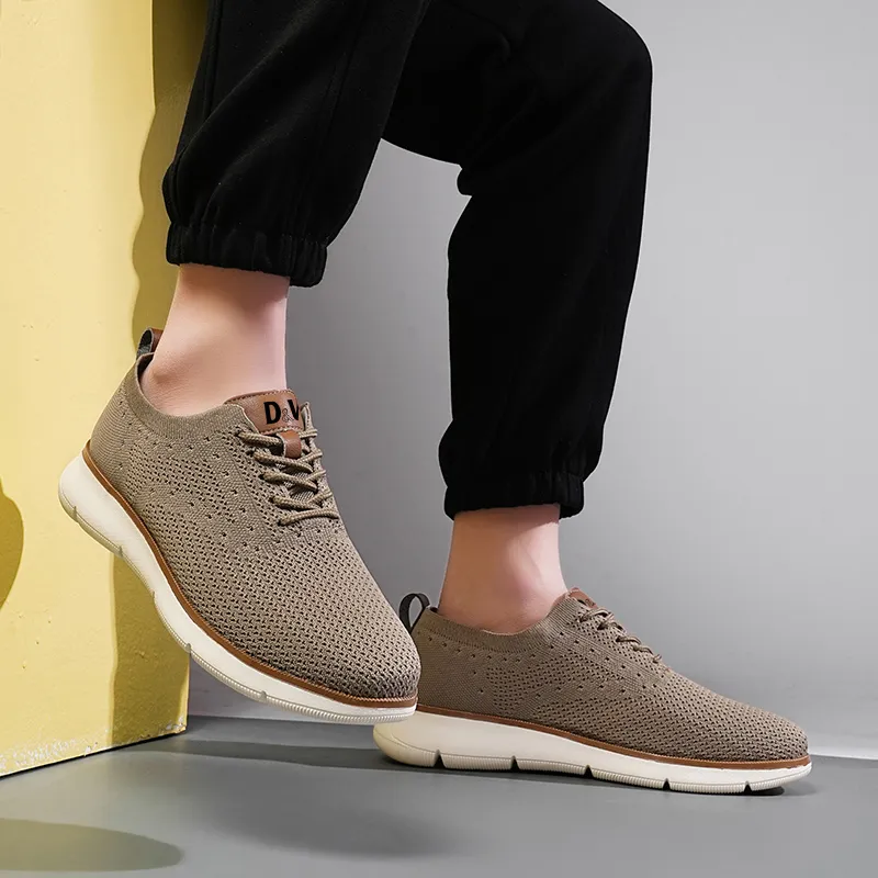 D&W Slip Resistant, Abrasion Resistant, Breathable Low Top Casual Shoes Men's-7