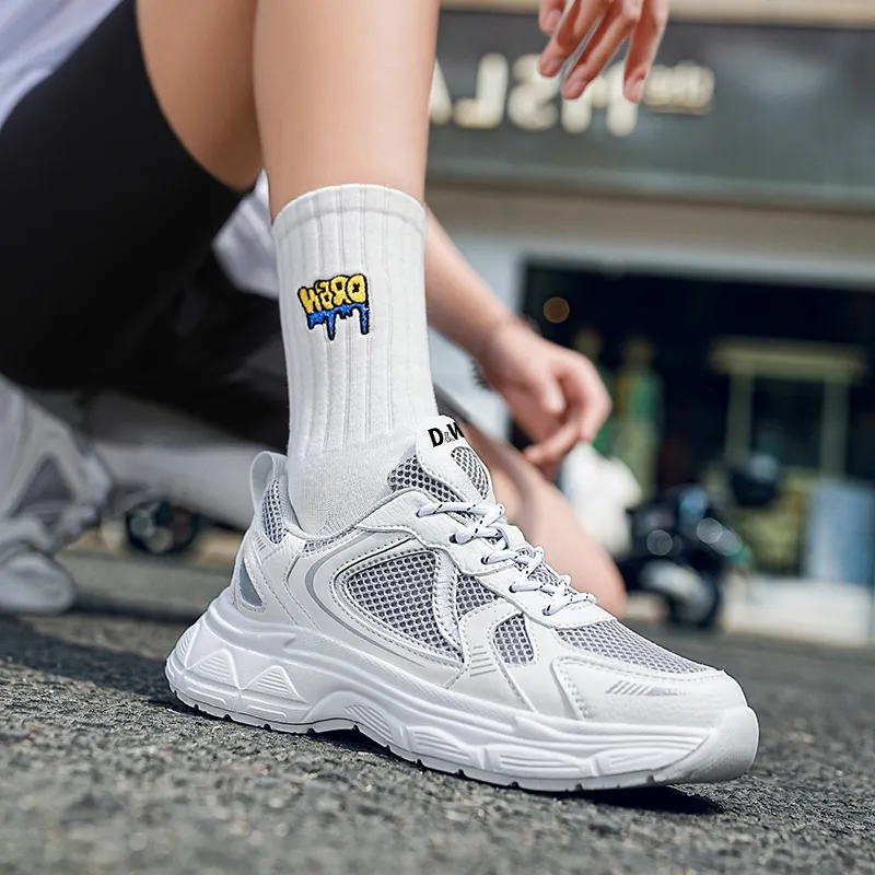 D&W Slip Resistant, Abrasion Resistant, Breathable Low Top Casual Running Shoes Unisex-4