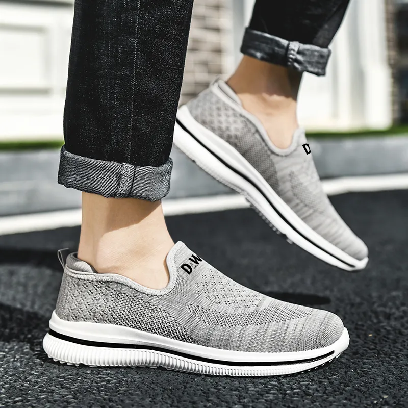 D&W Slip Resistant, Abrasion Resistant, Breathable Low Top Running Shoes Unisex-6