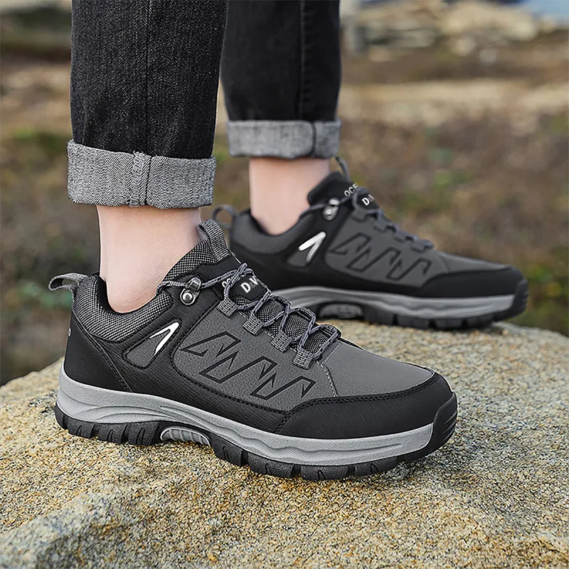D&W Outdoor Mountaineering Travel Shoes Anti Slip Wear Resistant Waterproof And Breathable Low Top Casual Shoes Unisex-8