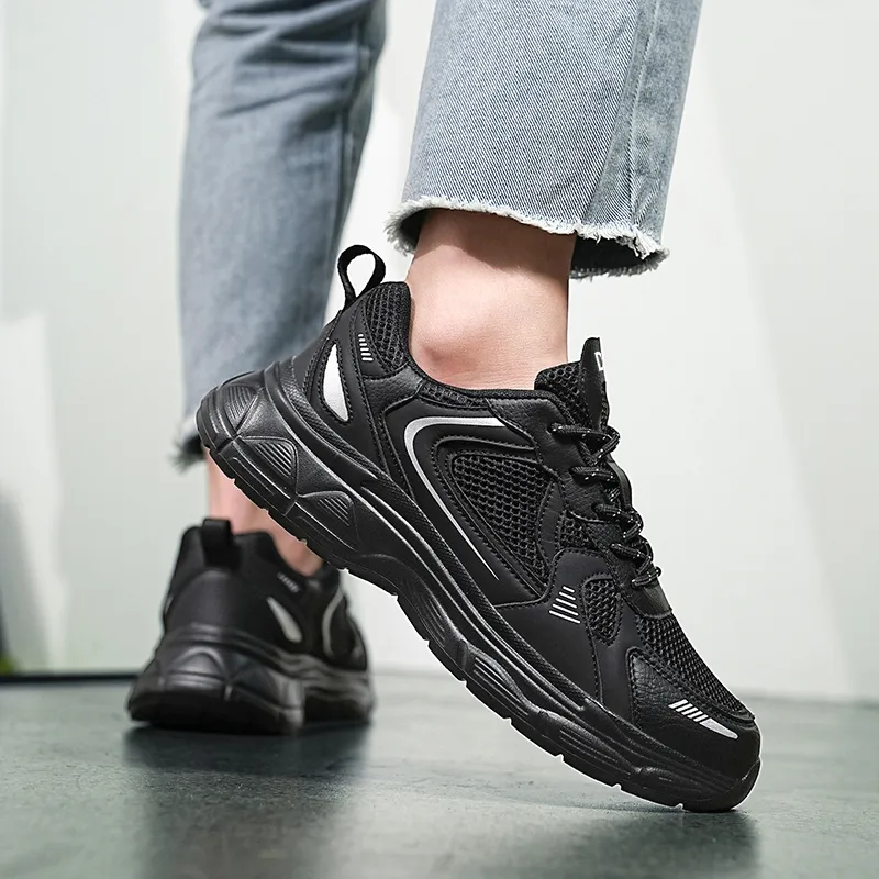 D&W Slip Resistant, Abrasion Resistant, Breathable Low Top Casual Running Shoes Unisex-9