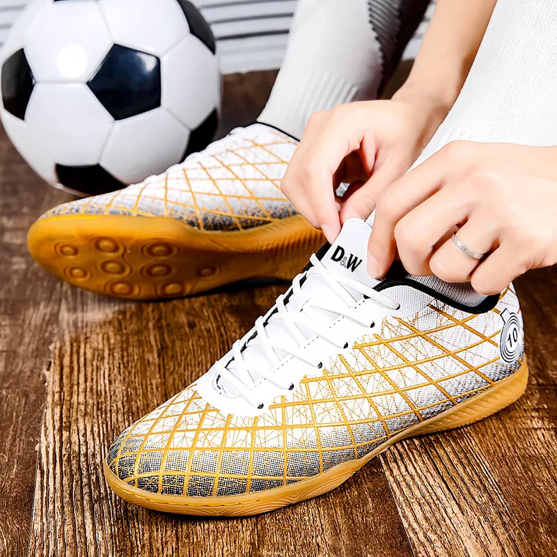 D&W TF Turf Artificial Ground Anti Slip Wear Resistant Soccer Shoes Unisex-7