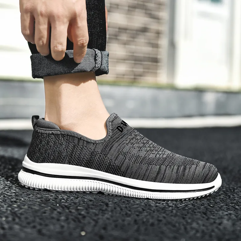 D&W Slip Resistant, Abrasion Resistant, Breathable Low Top Running Shoes Unisex-14