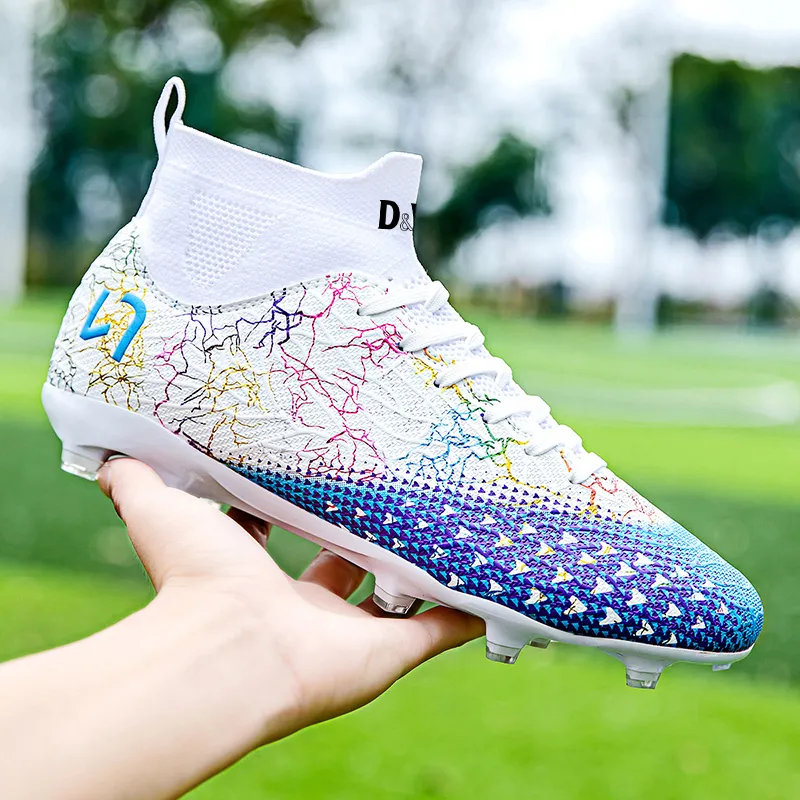 D&W FG Firm Ground Artificial Ground, Natural Ground Indoor Abrasion Resistant Slip Resistant Soccer Shoes Unisex-3