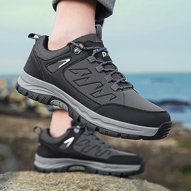 D&W Outdoor Mountaineering Travel Shoes Anti Slip Wear Resistant Waterproof And Breathable Low Top Casual Shoes Unisex-6