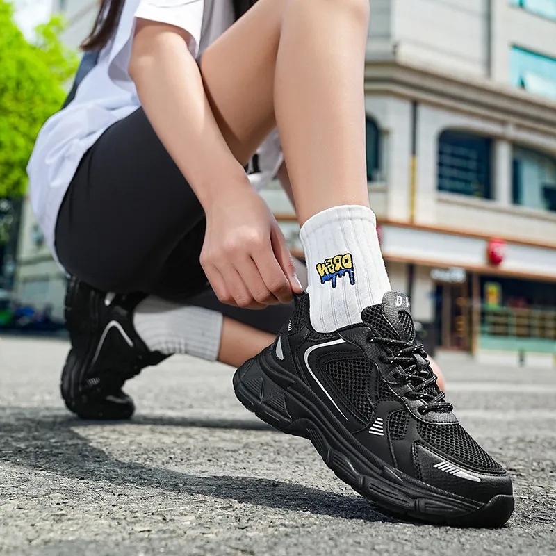D&W Slip Resistant, Abrasion Resistant, Breathable Low Top Casual Running Shoes Unisex-12