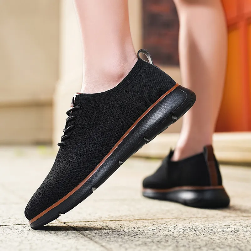 D&W Slip Resistant, Abrasion Resistant, Breathable Low Top Casual Shoes Men's-4