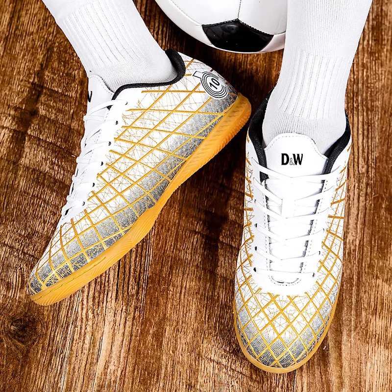 D&W TF Turf Artificial Ground Anti Slip Wear Resistant Soccer Shoes Unisex-6