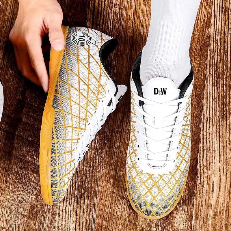 D&W TF Turf Artificial Ground Anti Slip Wear Resistant Soccer Shoes Unisex-5