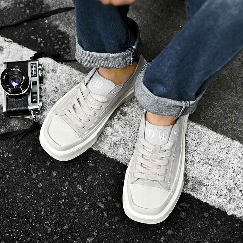 D&W Wear Resistant Height Increasing Low Top Skateboard Shoes Unisex-19