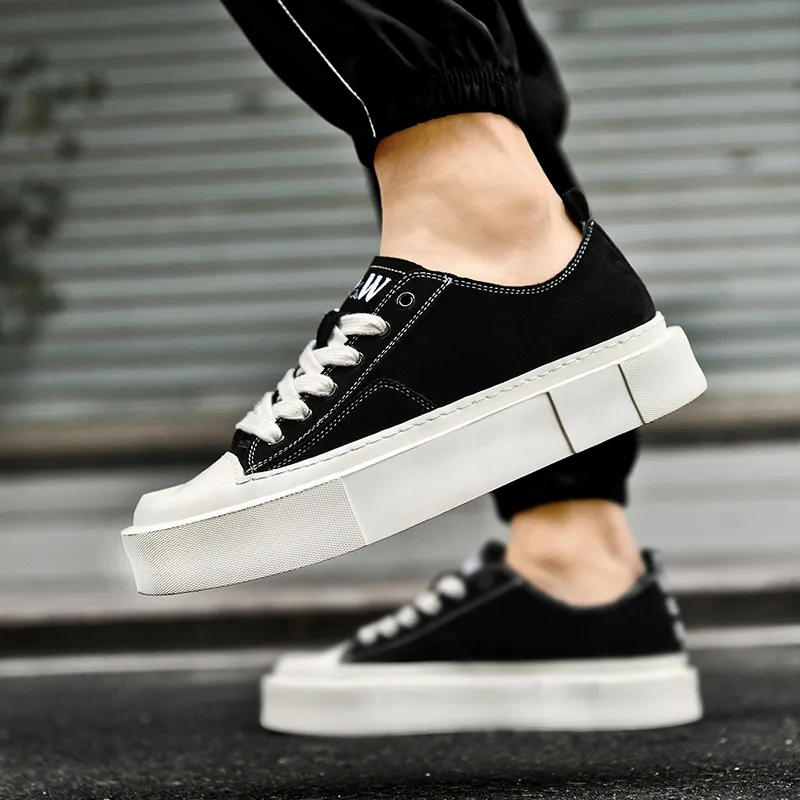 D&W Wear Resistant Height Increasing Low Top Skateboard Shoes Unisex-11