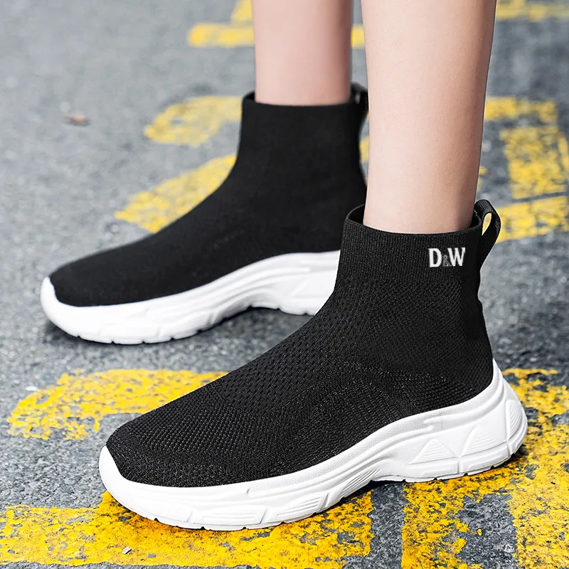 D&W Anti Slip And Wear Resistant Breathable Mid Top Casual Shoes Unisex-1