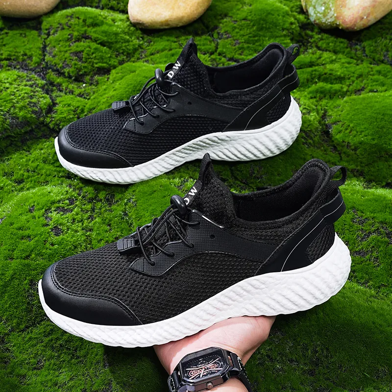 D&W Anti Slip And Wear Resistant Breathable Low Top Casual Mesh Sports Running Shoes Men's-3