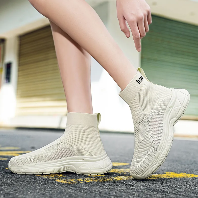 D&W Anti Slip And Wear Resistant Breathable Mid Top Casual Shoes Unisex-7