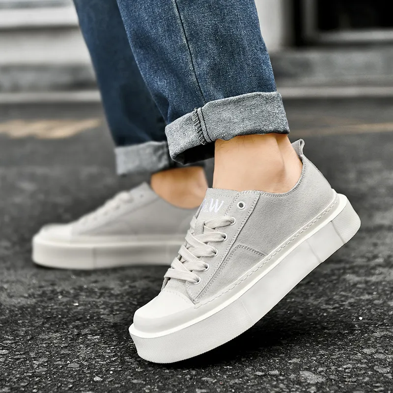 D&W Wear Resistant Height Increasing Low Top Skateboard Shoes Unisex-23