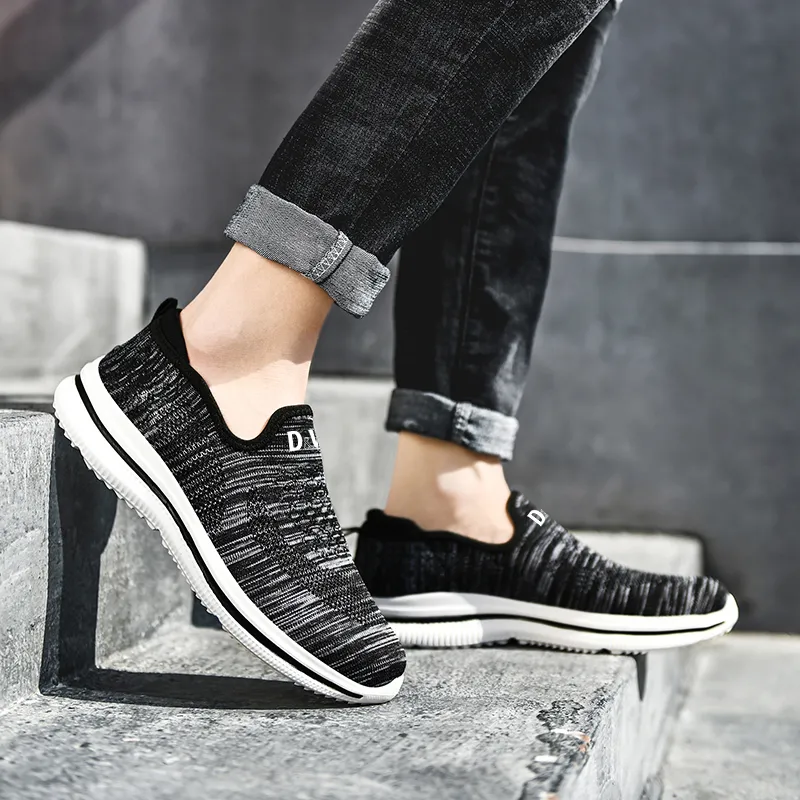 D&W Slip Resistant, Abrasion Resistant, Breathable Low Top Running Shoes Unisex-23
