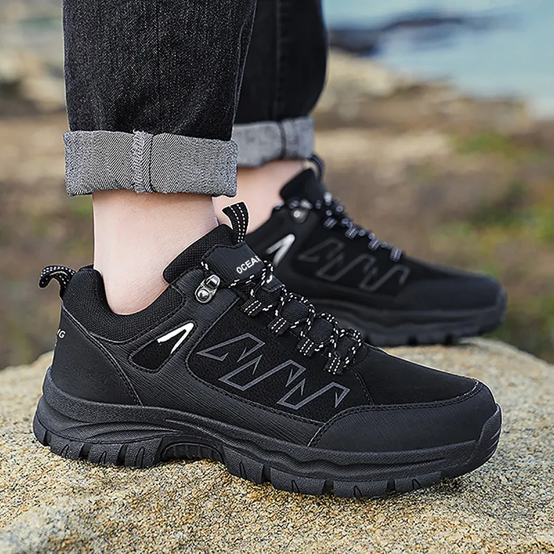 D&W Outdoor Mountaineering Travel Shoes Anti Slip Wear Resistant Waterproof And Breathable Low Top Casual Shoes Unisex-12