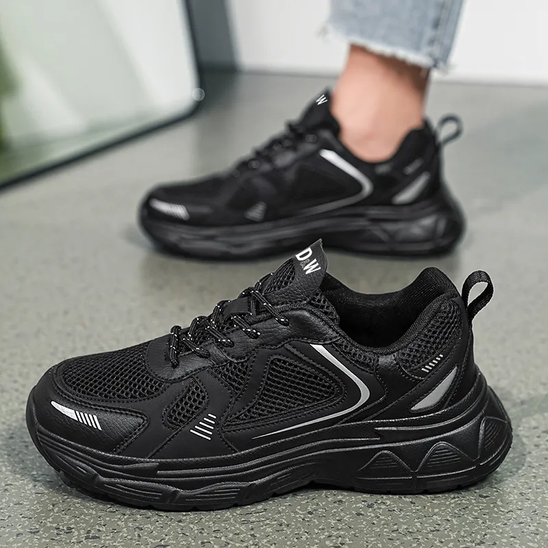 D&W Slip Resistant, Abrasion Resistant, Breathable Low Top Casual Running Shoes Unisex-8