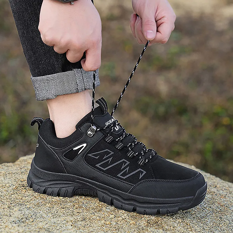D&W Outdoor Mountaineering Travel Shoes Anti Slip Wear Resistant Waterproof And Breathable Low Top Casual Shoes Unisex-13
