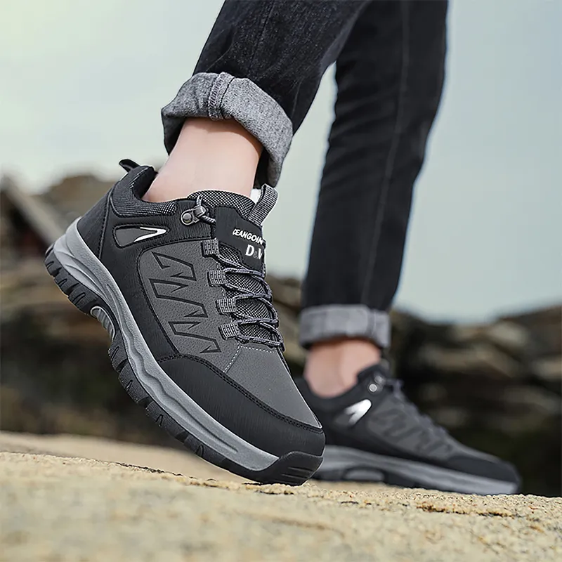 D&W Outdoor Mountaineering Travel Shoes Anti Slip Wear Resistant Waterproof And Breathable Low Top Casual Shoes Unisex-7