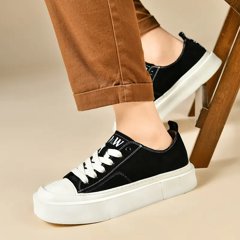 D&W Wear Resistant Height Increasing Low Top Skateboard Shoes Unisex-7