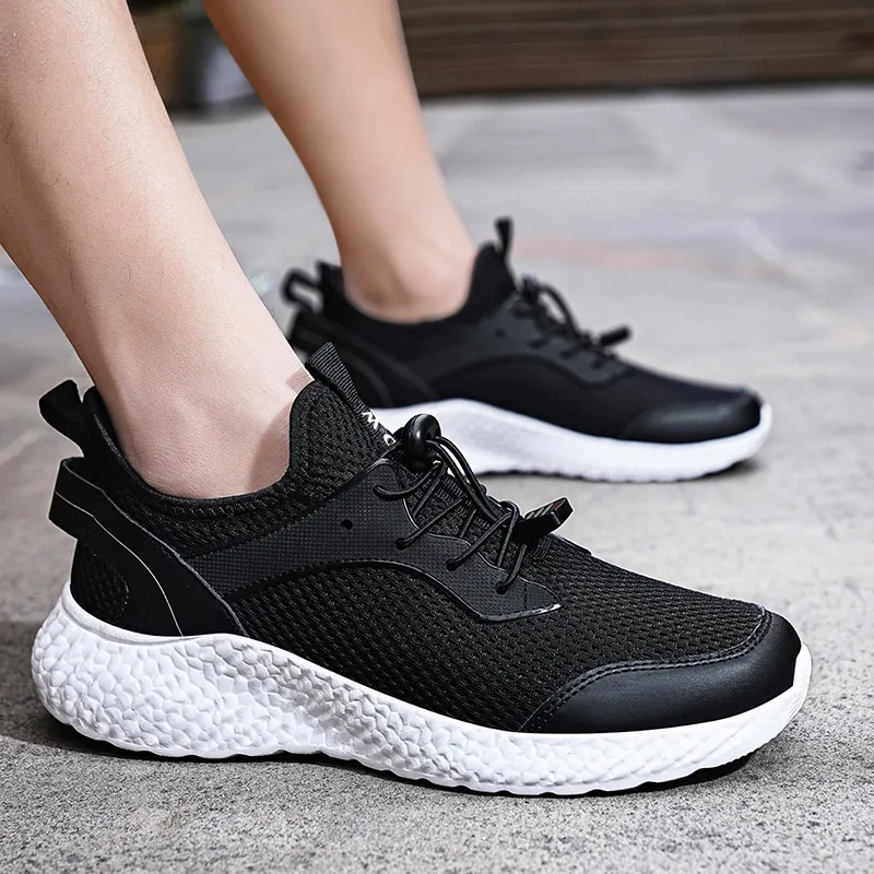 D&W Anti Slip And Wear Resistant Breathable Low Top Casual Mesh Sports Running Shoes Men's-4