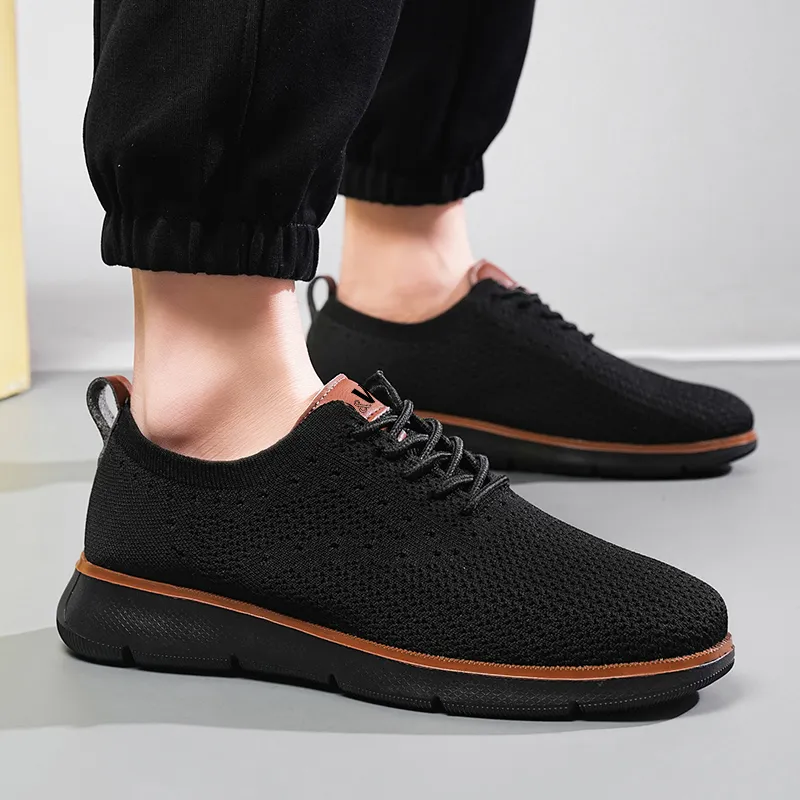 D&W Slip Resistant, Abrasion Resistant, Breathable Low Top Casual Shoes Men's-2