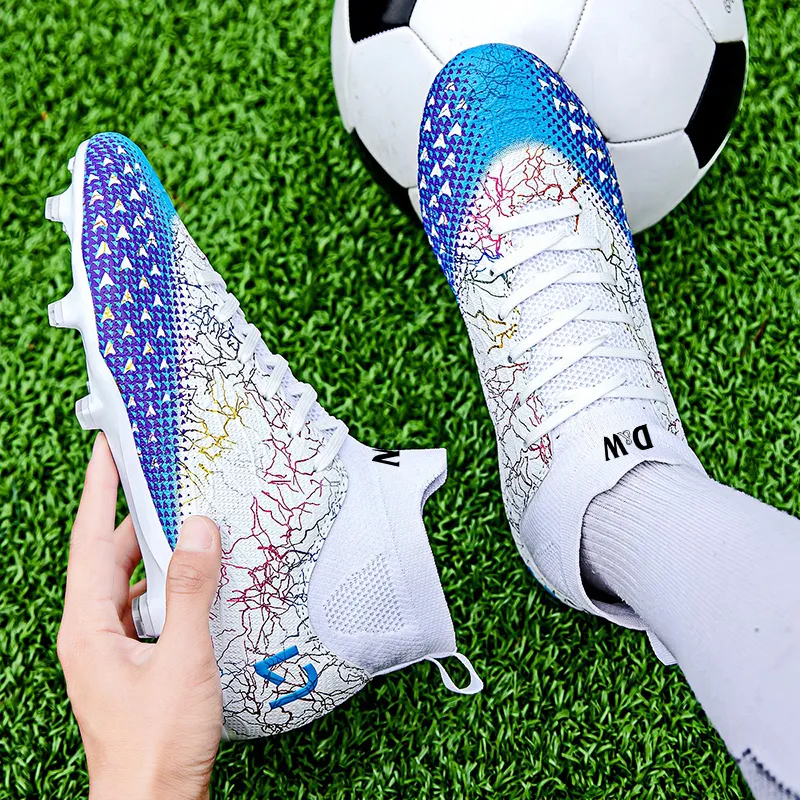 D&W FG Firm Ground Artificial Ground, Natural Ground Indoor Abrasion Resistant Slip Resistant Soccer Shoes Unisex-4
