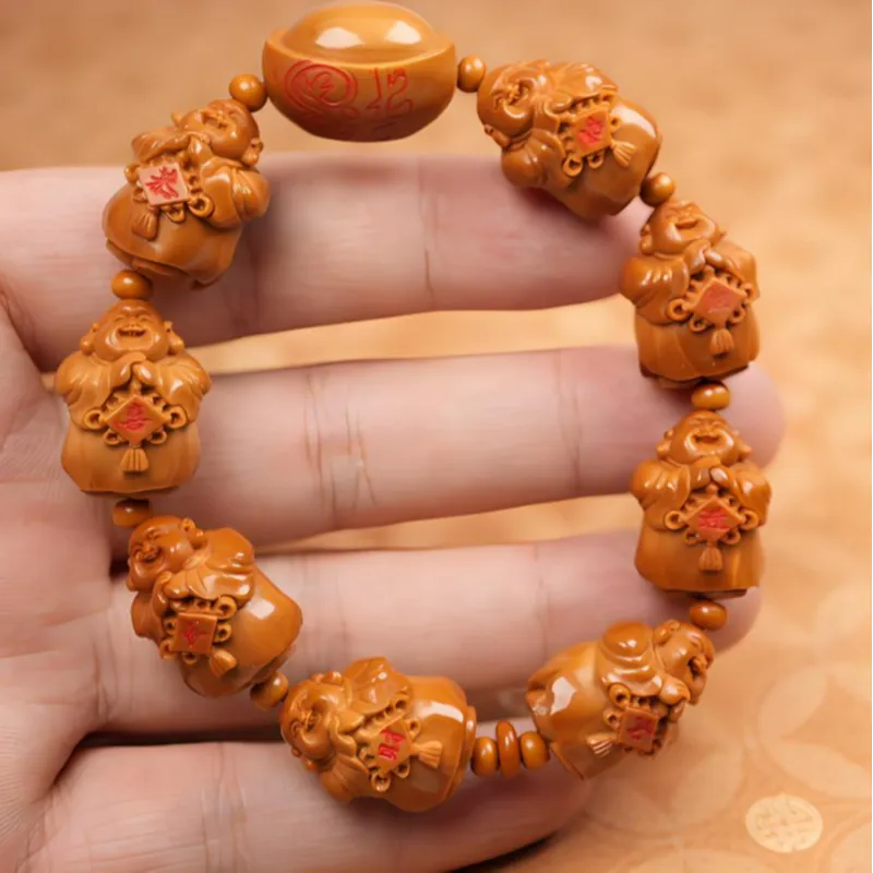 LANPIN Olive Pit Bracelets Unisex-1