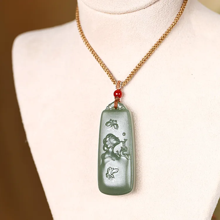 LANPIN Hetian Jade Pendants Jasper Unisex-7