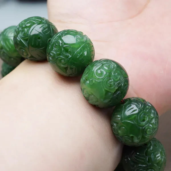 LANPIN Hetian Jade Hetian Jade Bracelets Men's Jasper-2