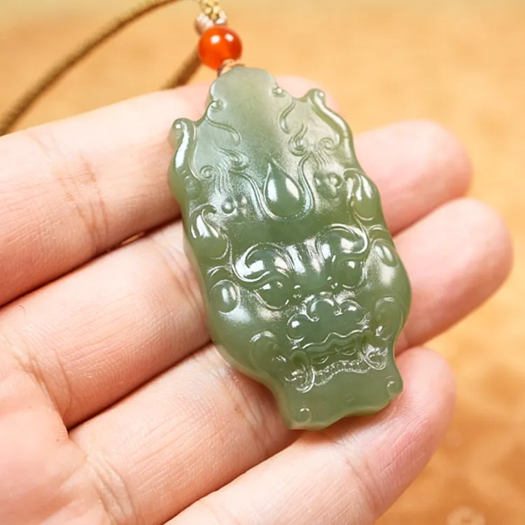 LANPIN Hetian Jade Pendants Jasper Unisex-4