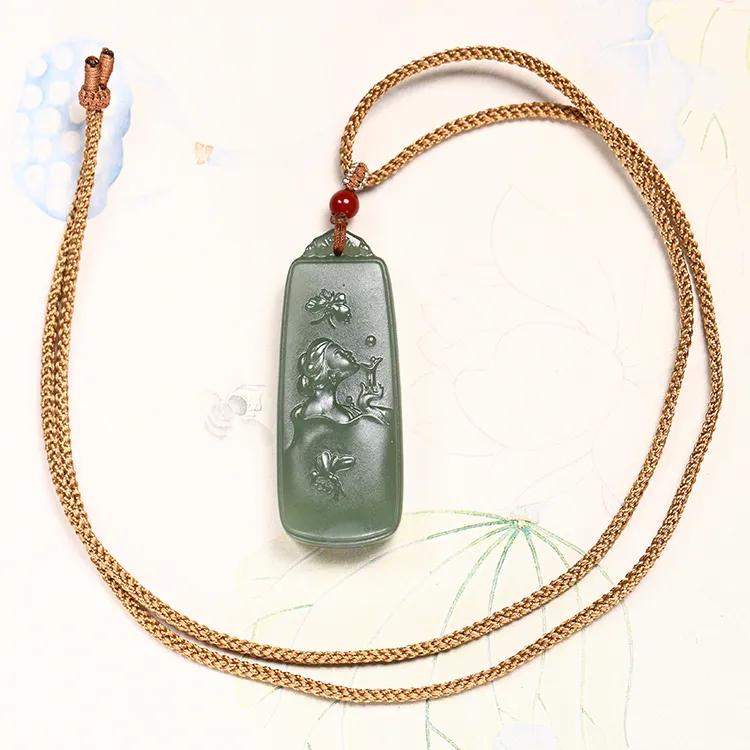 LANPIN Hetian Jade Pendants Jasper Unisex-6