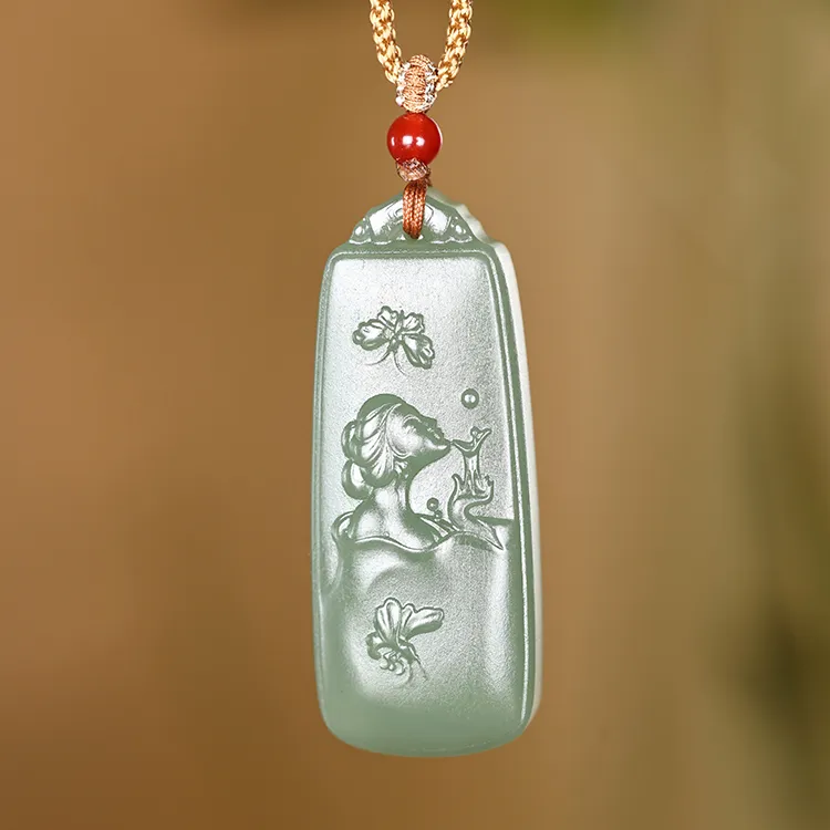 LANPIN Hetian Jade Pendants Jasper Unisex-3