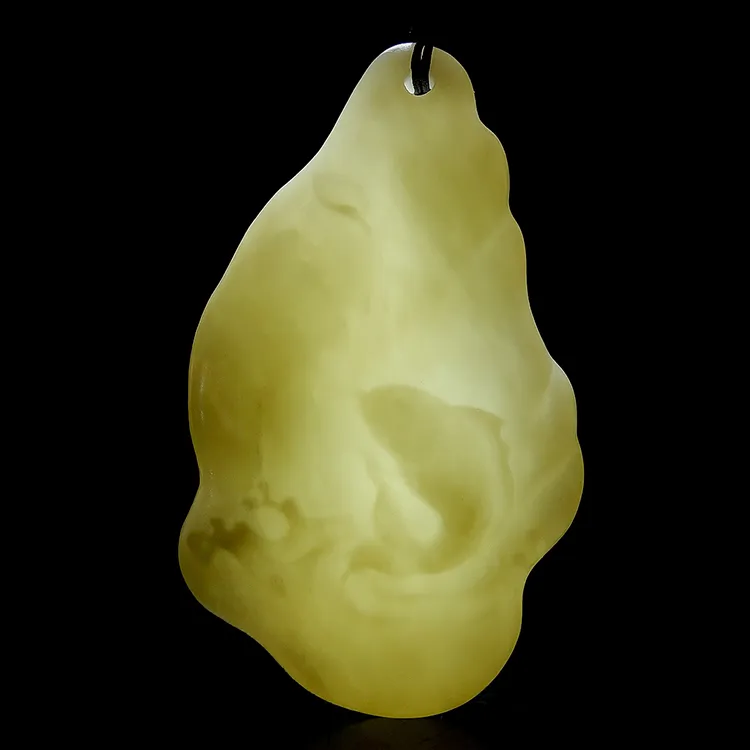 LANPIN Hetian Jade Pendants White Jade Unisex-6