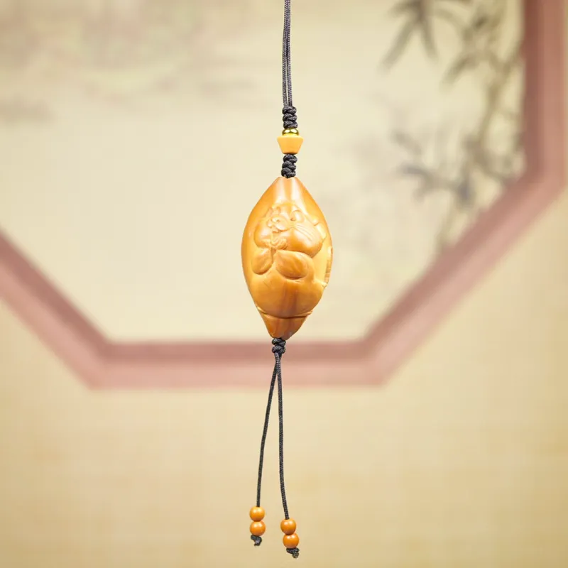 LANPIN Olive Pit Pendants Unisex-1