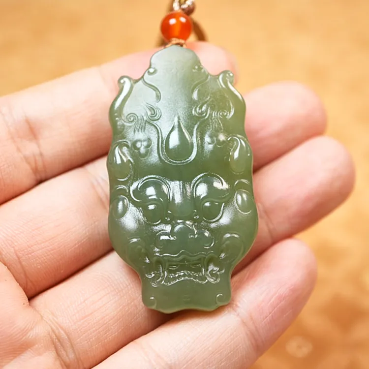 LANPIN Hetian Jade Pendants Jasper Unisex-2