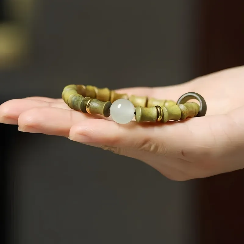 YUGONGYUAN Green Sandalwood Bracelets Unisex-2
