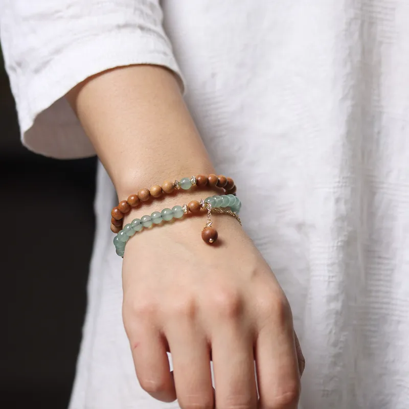 YUGONGYUAN Barbie Sandalwood Bracelets Unisex-1