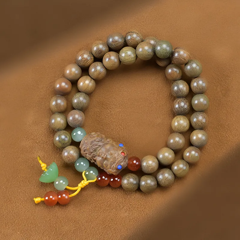 YUGONGYUAN Green Sandalwood Bracelets Unisex-3