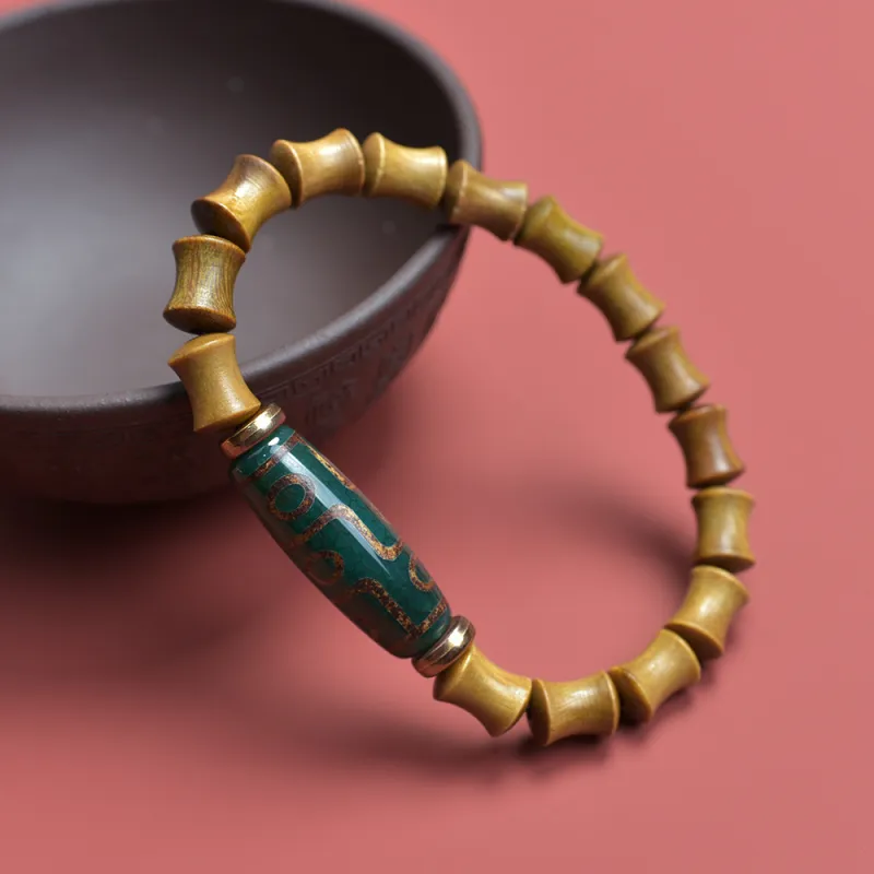 YUGONGYUAN Green Sandalwood Bracelets Unisex-3