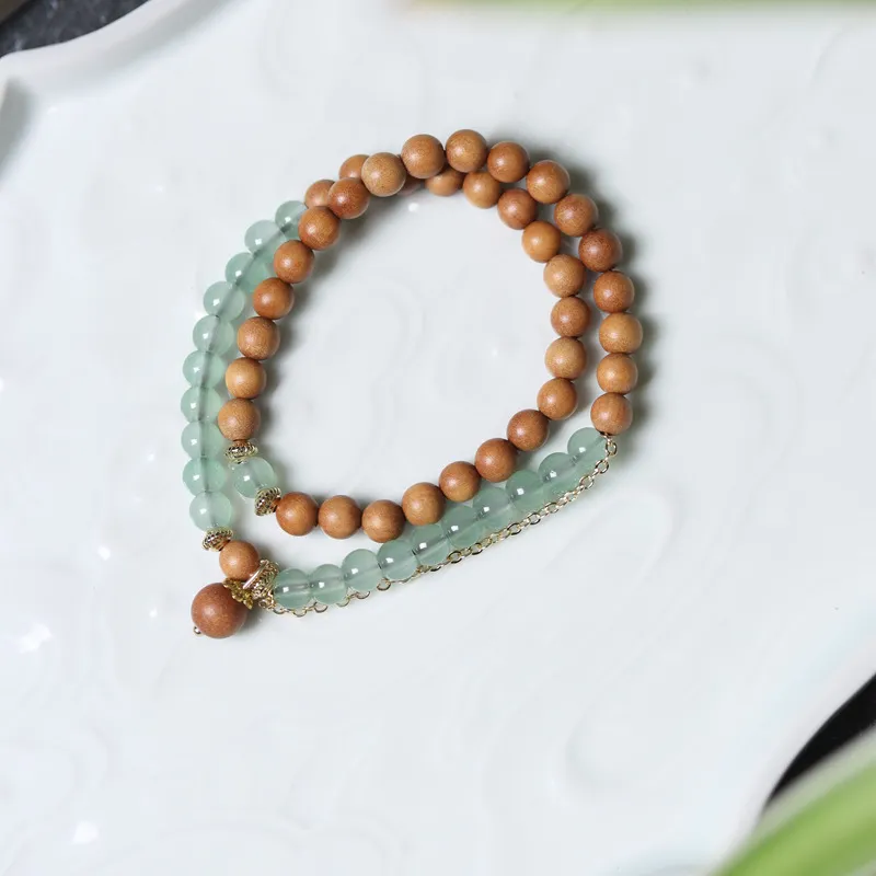 YUGONGYUAN Barbie Sandalwood Bracelets Unisex-2