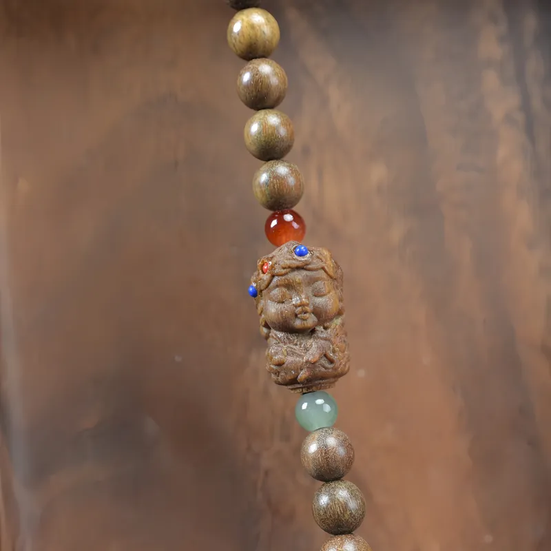 YUGONGYUAN Green Sandalwood Bracelets Unisex-4