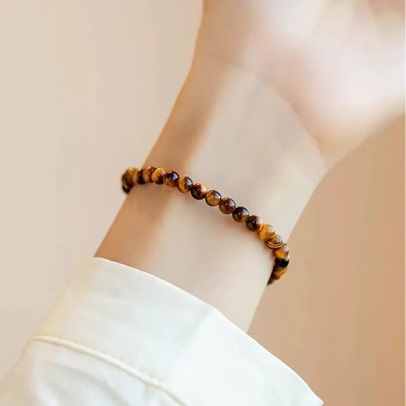 YUGONGYUAN Tiger's Eye Stone Bracelets Unisex-4