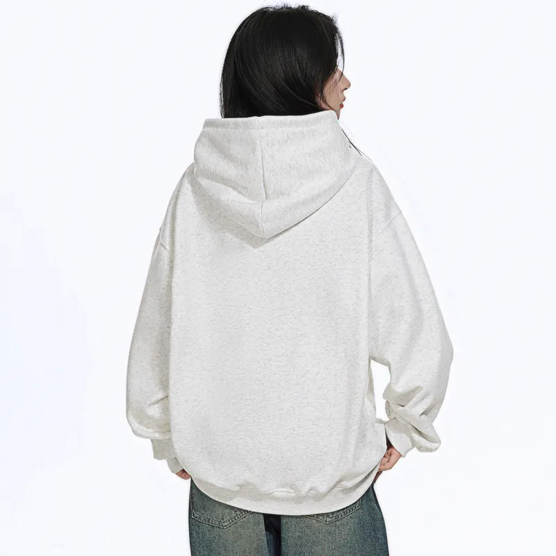 Kepu Sweatshirt Unisex White Heather Gray-5