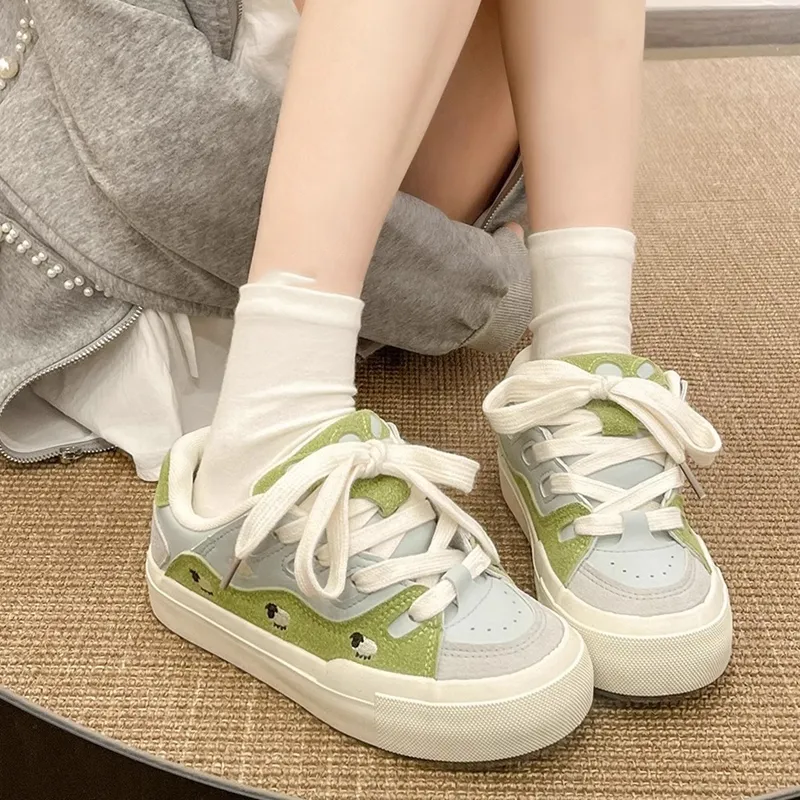 Boldi Kuki Low Top Skateboard Shoes Women's Grassland Green-3