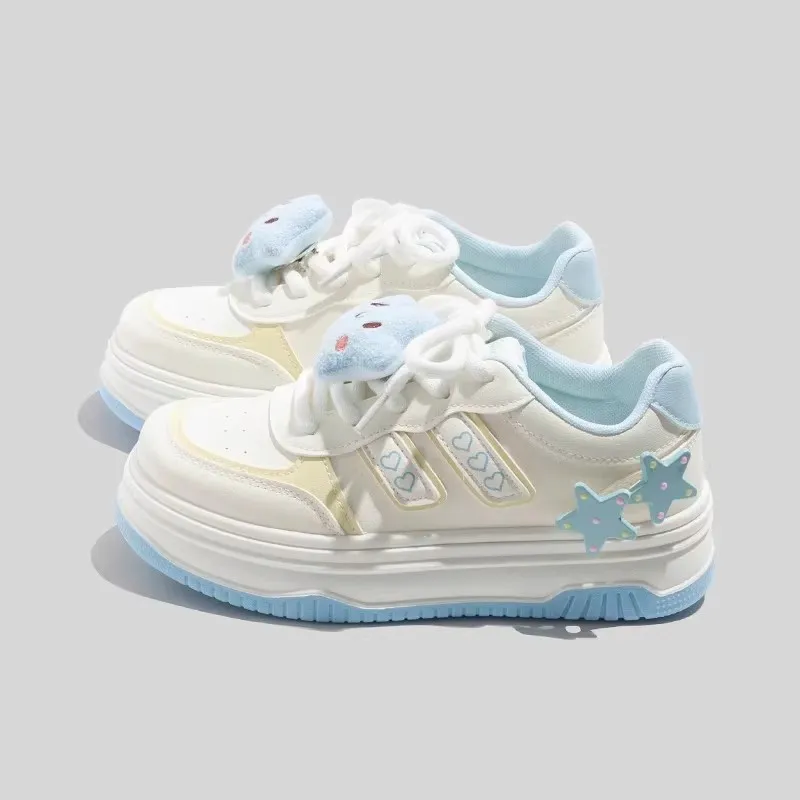 Boldi Kuki Low Top Skateboard Shoes Women's Sky Blue-1
